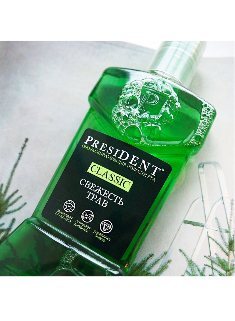 بريزدنت مجموعة مكونة من غسول للفم كلاسيكي لفم منعش مع خيط تنظيف الأسنان كلاسيك - 12 م - Image 4