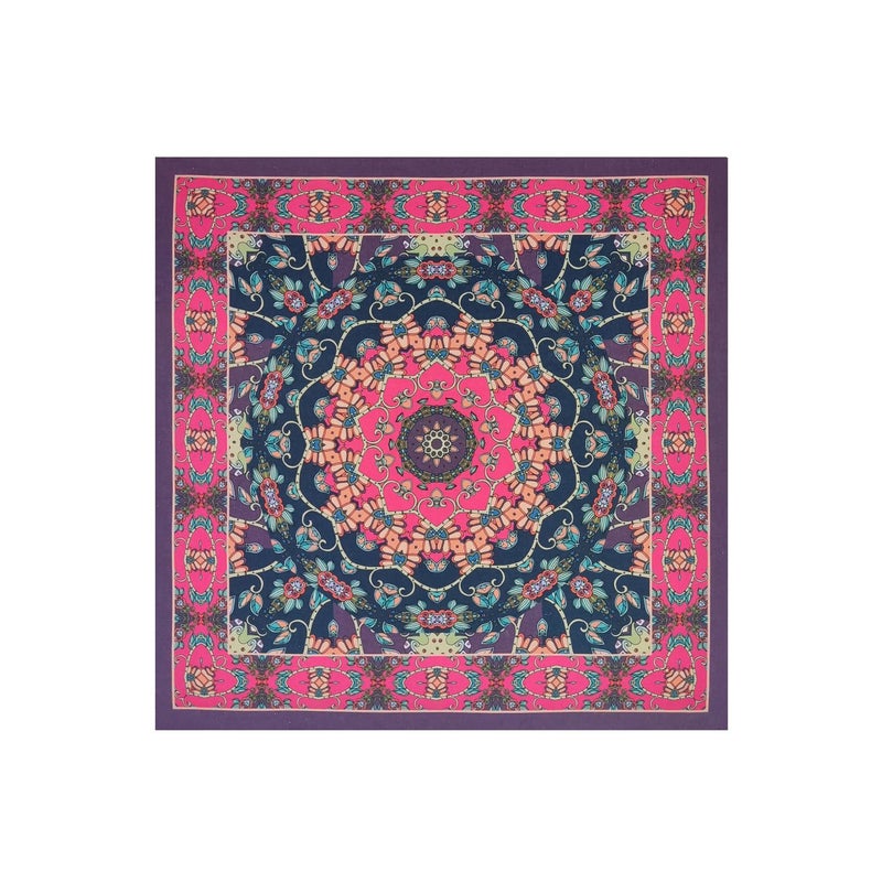 Bycc Bynn 4-Pack 100% Cotton Bandana Set, Vintage Graphic Print, 22x22 inches (Assorted 4) - Image 2