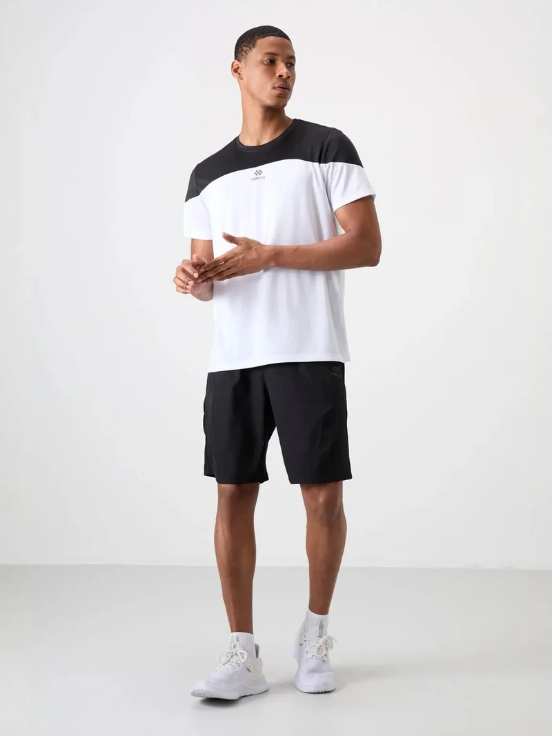 تومي لايف TOMMY Men's Colour-Blocked Crew Neck T-Shirt
