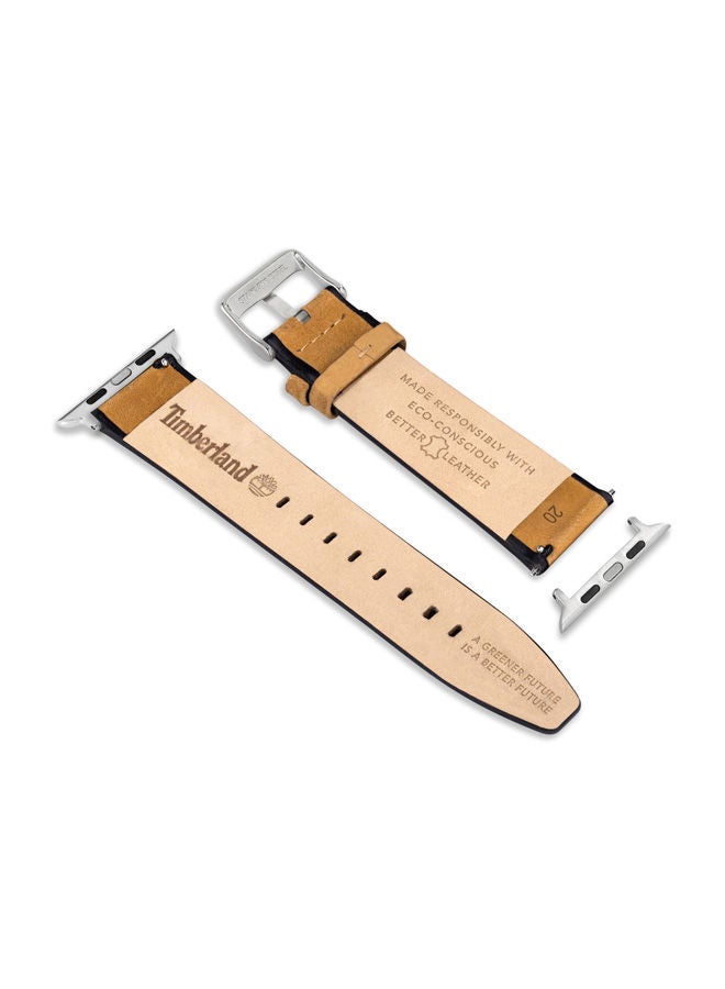 Timberland Attleboro Brown Leather Unisex Universal Watch Strap 22mm - TDOUS0001810 - Image 5