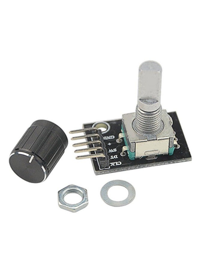 WMYCONGCONG WMYCONGCONG 5 PCS KY-040 Rotary Encoder Module Brick Sensor Board with 120 PCS Multicolored Breadboard Jumper Wires Ribbon Cables Kit  - Image 4