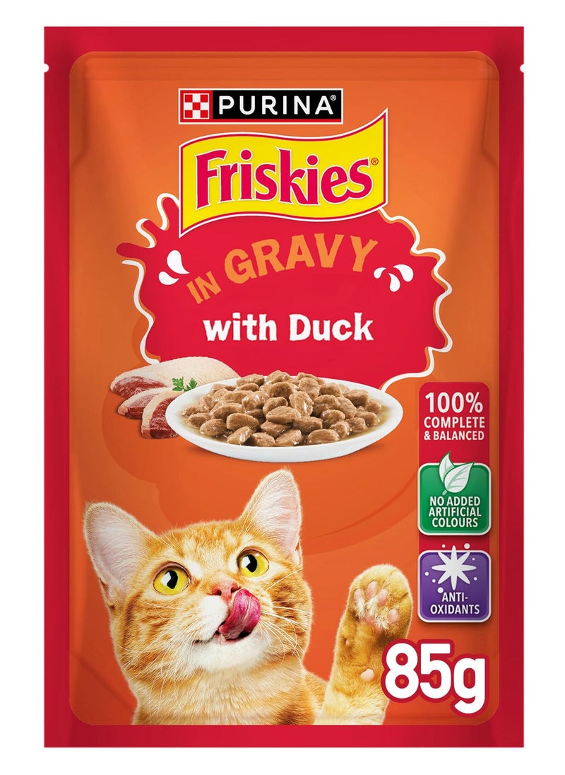 PURINA - Purina Friskies Cat Food in Gravy with Duck , 85g - Image 1