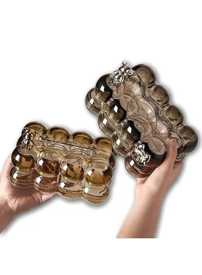 Bubbles Tissue Box, made of premium acrylic, is an elegant decorative touch for the salon and office.