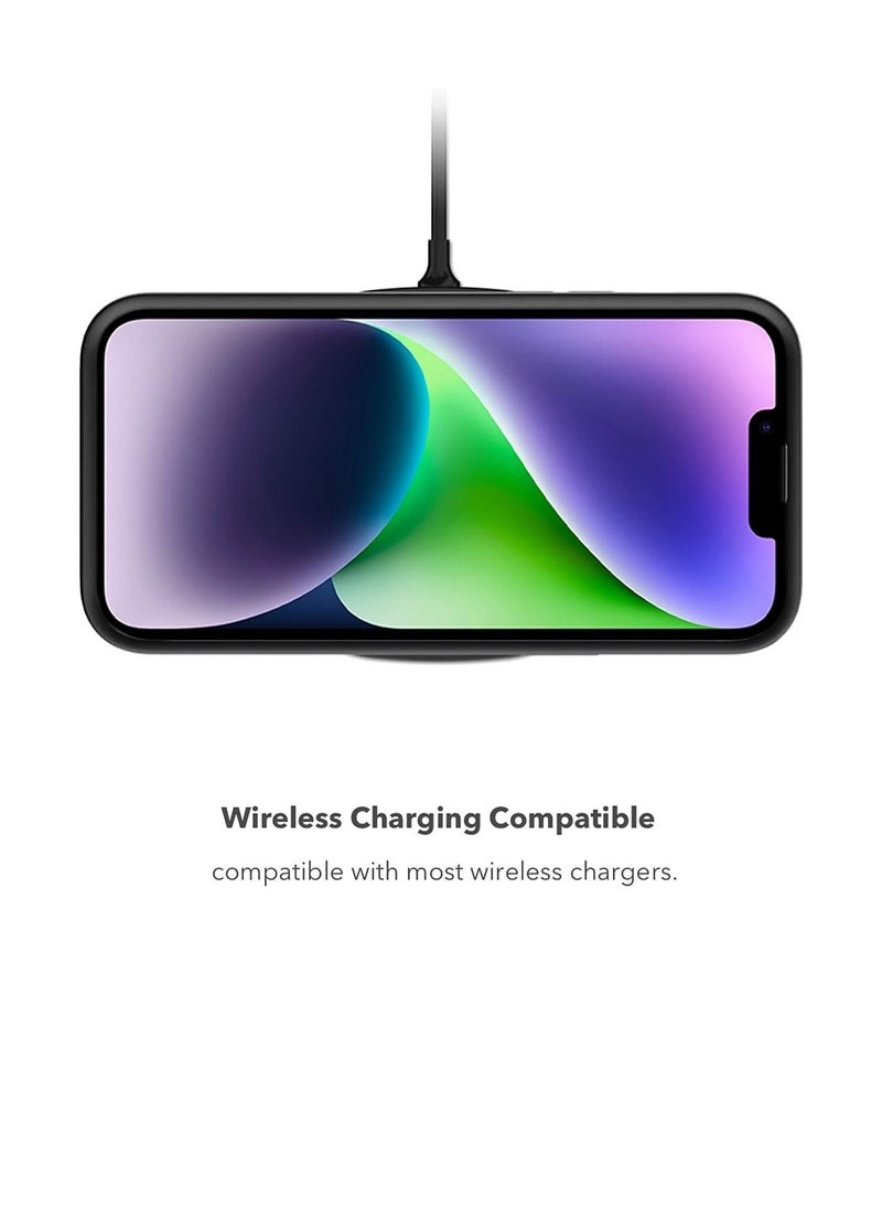 Gear4 - D3O NEO Hybrid Crystal Magnetic Case Cover With MagSafe Wireless Charging Function And Magnetic Car Holder For Apple iPhone 15 Plus 6.7 Inch Black - Image 1