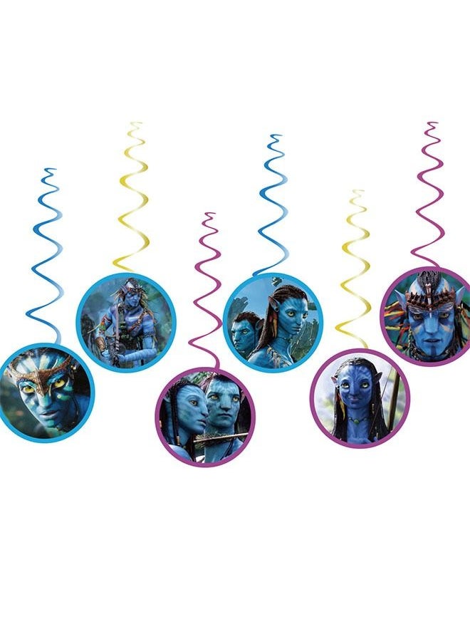 Ocean - 53 Pcs Avatar 2 Themed Birthday Party Decoration, Avatar Cake Toppers Cupcake Toppers, Avatar Balloon Birthday Party Decoration Cake Decorations for Avatar Birthday party Supplies - Image 1