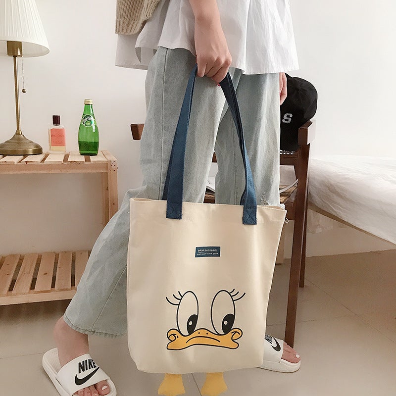 All-Match Duck Canvas Bag Casual Handbag Student Small Bag Japanese And Korean Ins Shoulder Bag - Image 5