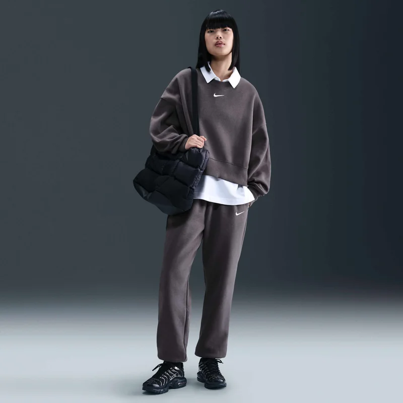 Nike Grey Women's Sportswear Phoenix Fleece Sweatpants for Women | Best Price UAE