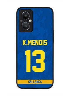 Rugged Black Edge Case for OnePlus Nord N20 5G, Slim fit Soft Case Flexible Rubber Edges Thin Cover - Player Name - Kusal Mendis, Jersey Number- 13