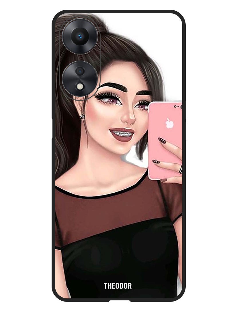 Theodor Protective Case Anti Scratch Shock Proof Bumper Cover For Oppo A98 Making Selfi  - Image 1