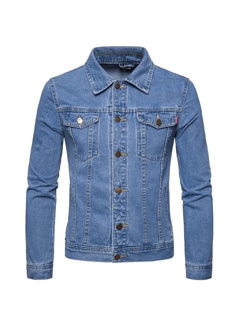 Generic - Buttoned Denim Jacket Blue - Image 1