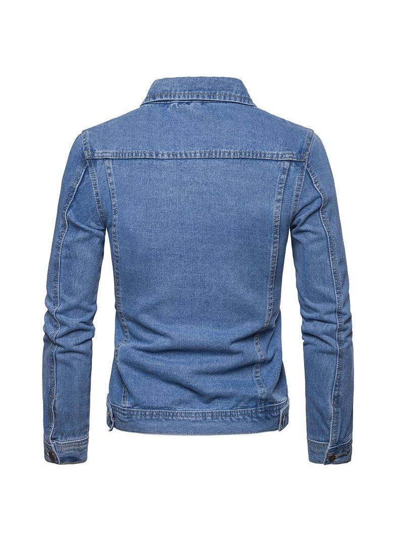 Generic - Buttoned Denim Jacket Blue - Image 1