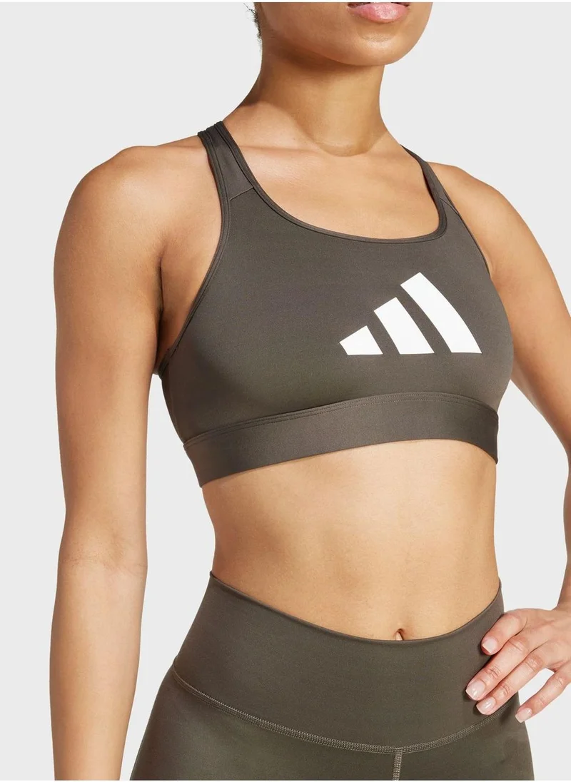 Adidas Powerreact Big Logo Graphic Bra