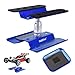 Hobbypark Aluminum RC Car Work Stand Repair Workstation 360 Degree Rotation LiftLower wScrew Tray for 110 112 116 Scale Car Truck Buggy Navy Blue with Screw Tray - Image 2