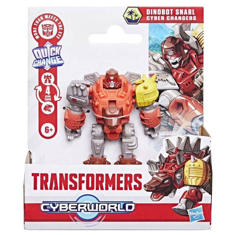 Transformers Cyberworld Dinobot Snarl Cyber Changers Action Figure (10 cm) - Image 1