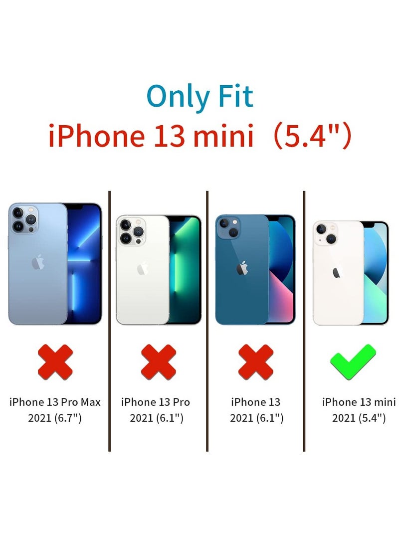 INFOSUN Compatible with apple iPhone 13 Mini Full Coverage for Protective Case, Ultra Slim Soft Silicone Gel TPU Cover, Matte Surface Ultra-Thin Case, for iPhone 13 Mini (Black) - Image 2