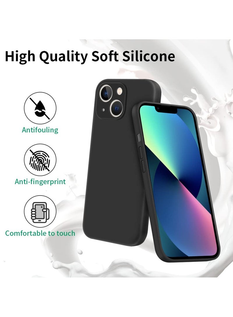 INFOSUN Compatible with apple iPhone 13 Mini Full Coverage for Protective Case, Ultra Slim Soft Silicone Gel TPU Cover, Matte Surface Ultra-Thin Case, for iPhone 13 Mini (Black) - Image 4