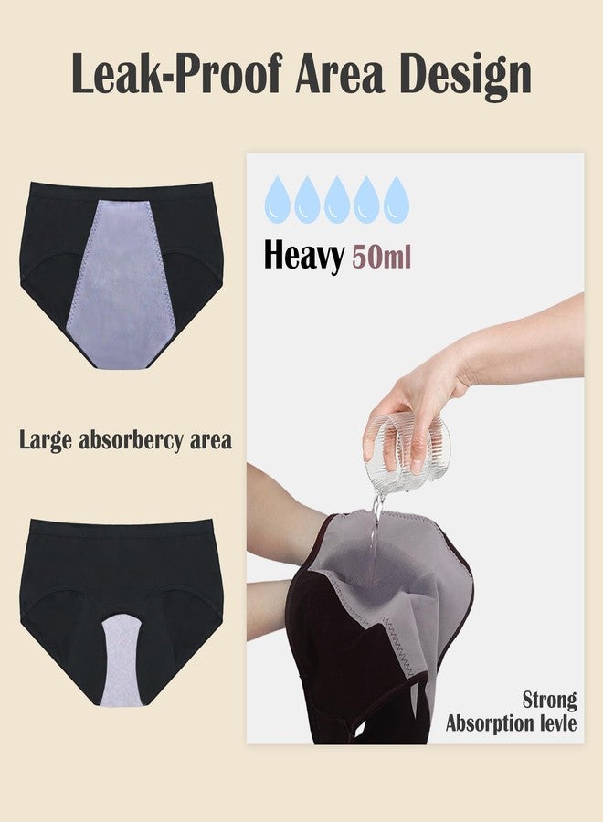 BAJISA Incontinence Underwear for Women Washable Incontinence Underwear Absorbent Cotton Panties Bladder Leak Underwear for Women Teens - Image 5