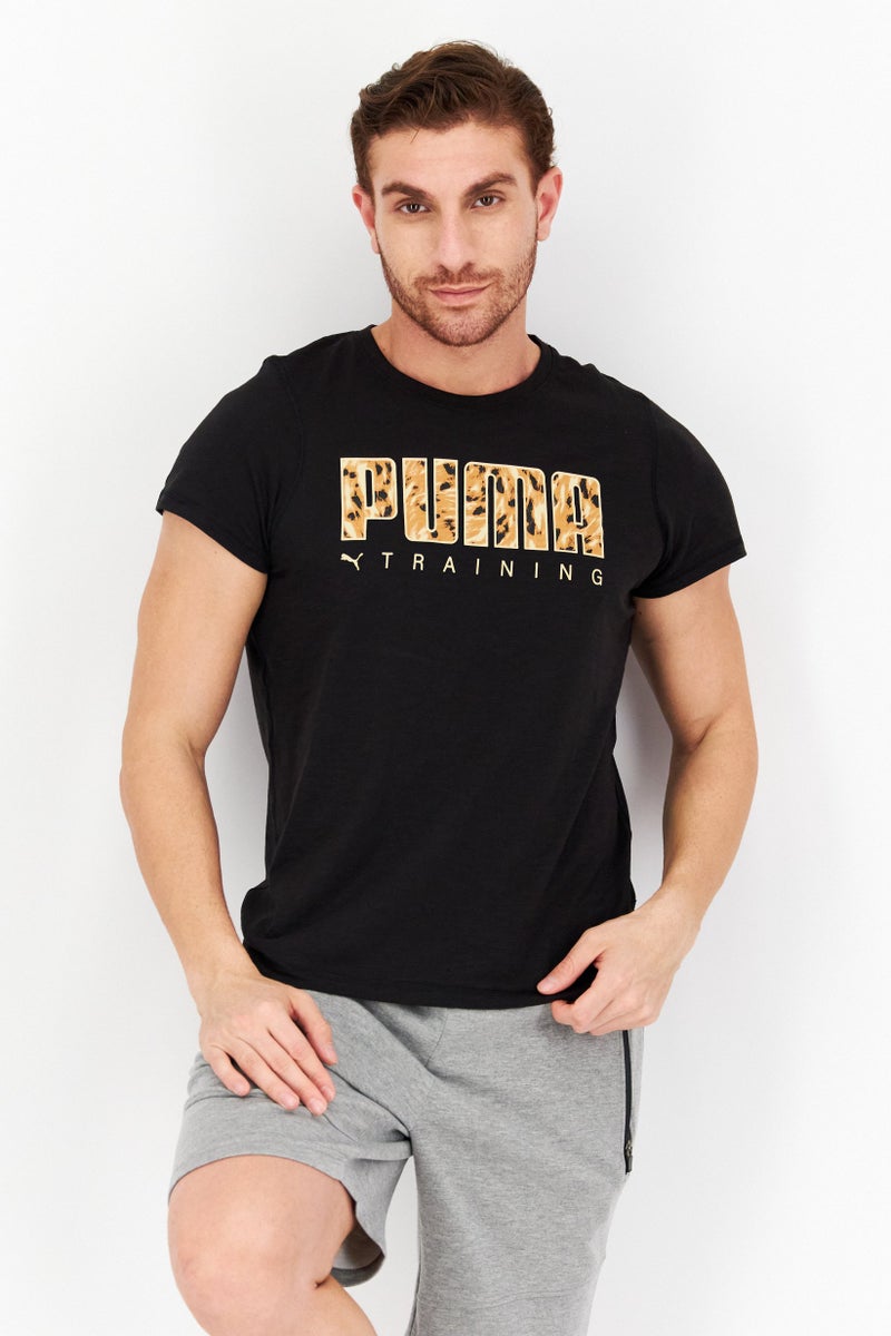 PUMA Men Sportswear Fit Training T Shirt, Black Combo - Image 1