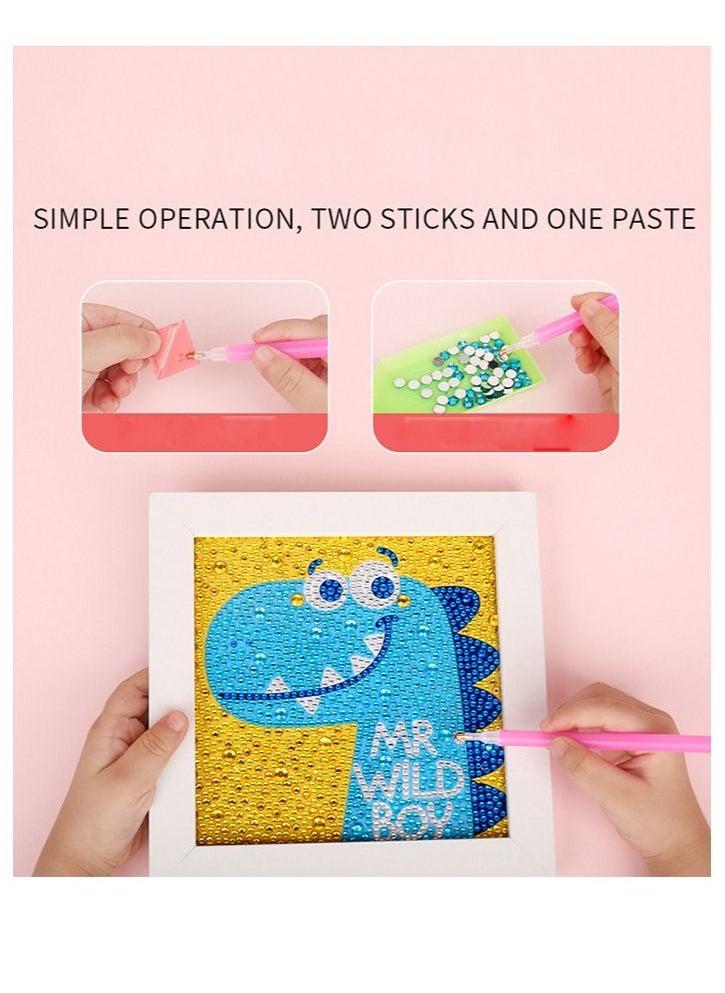 REACLOUD Children's educational diamond stickers parent-child interaction handmade diy toys  - Image 4