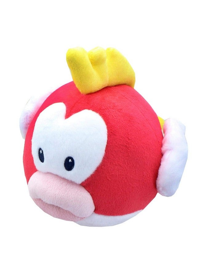 Little Buddy Super Mario All Star Collection 1595 Cheep Stuffed Plush, 5", Multicolor - Image 1