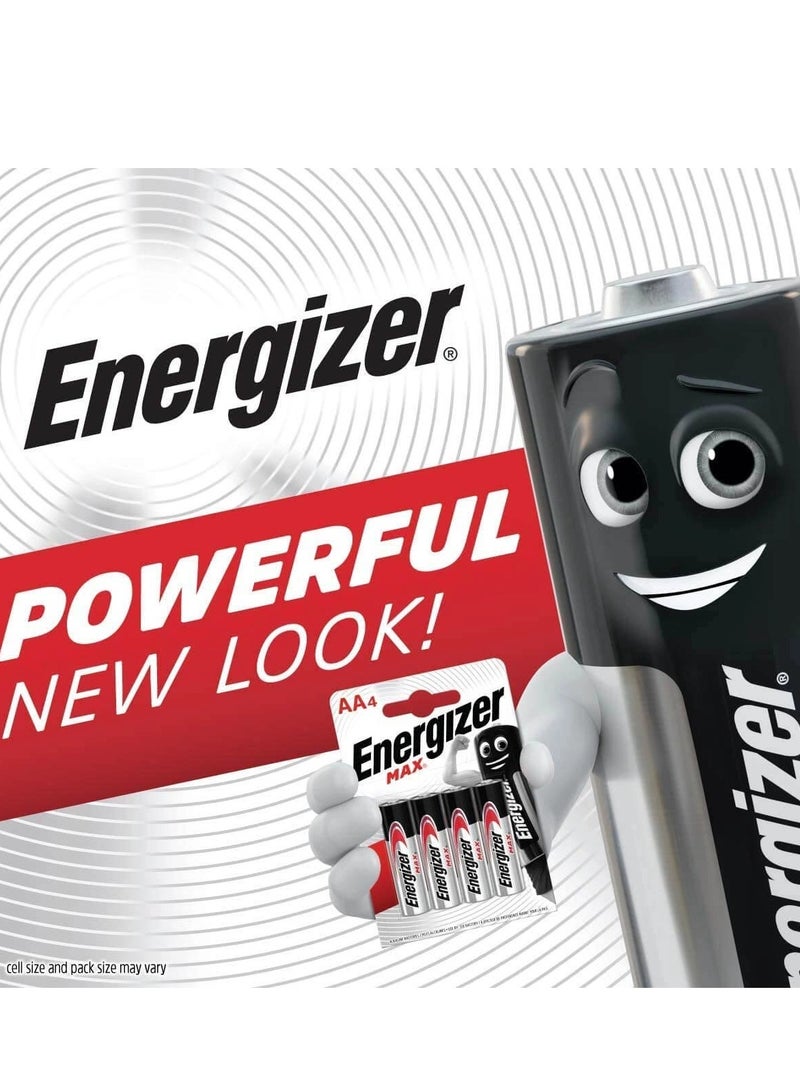 إنرجايزر بطاريات AA ماكس  (1.5 فولت) (3+1) - Image 1