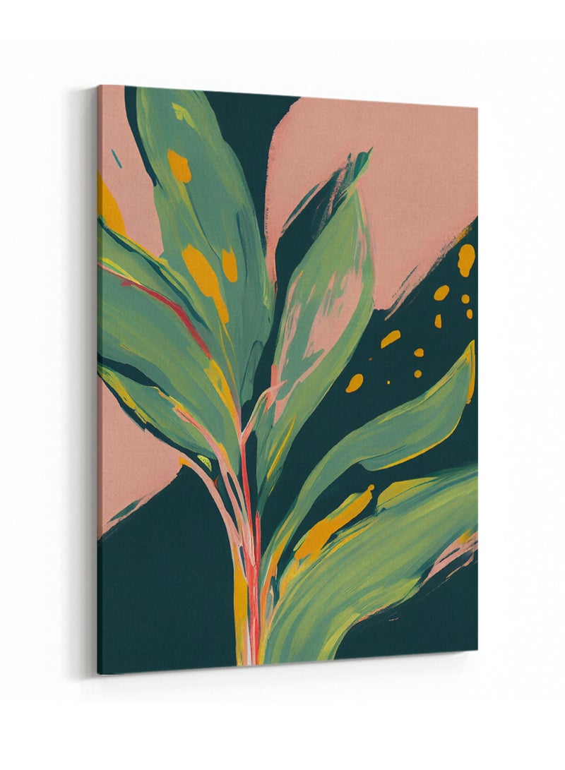 لوحة كانفاس على إطار خشبي بتصميم نبات - Image 4