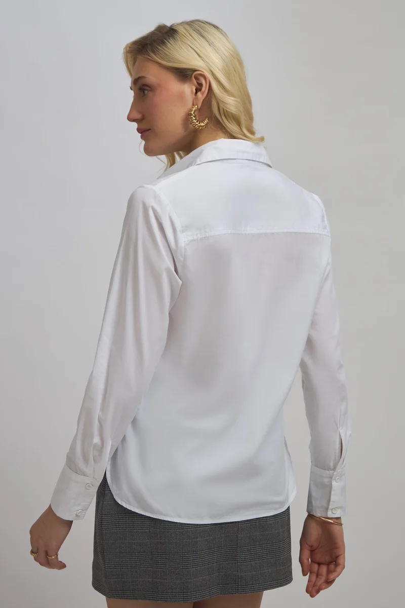 فيرجيو Cotton Long Workwear Sleeve Formal Shirts for Women