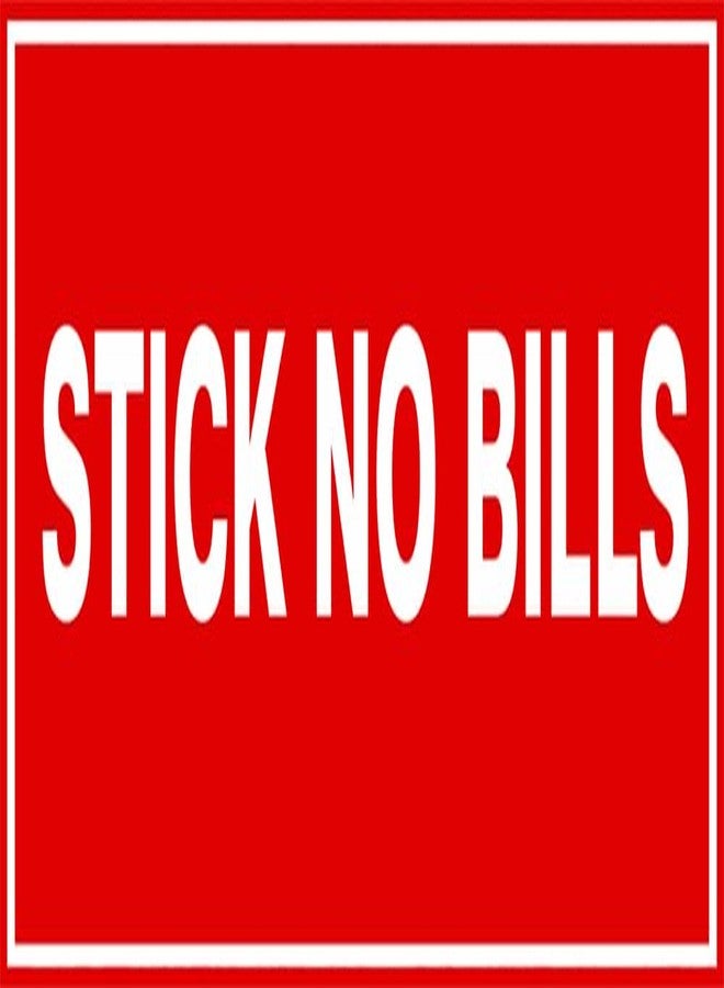 VAAIMAI Stick No Bills Sign Board | 5MM Foam Board | Red | Pack of 1 | Signage for Office, School & Commercial Space | Waterproof, Peel & Stick, UV Resistant, Long Lasting | 12×4 Inch - Image 1