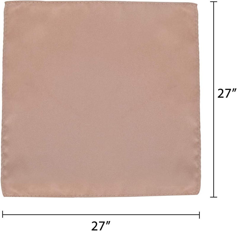 AOLIGE Scarf Satin Square Neck hair scarfs for Women 27" x 27" - Image 2