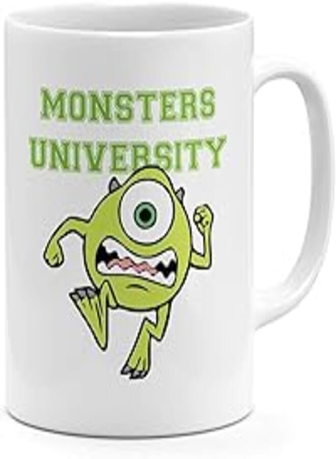 Running Mike Monsters Inc 11oz Coffee Mug Cartoon Movie Design Theme 11oz Ceramic Novelty Mug