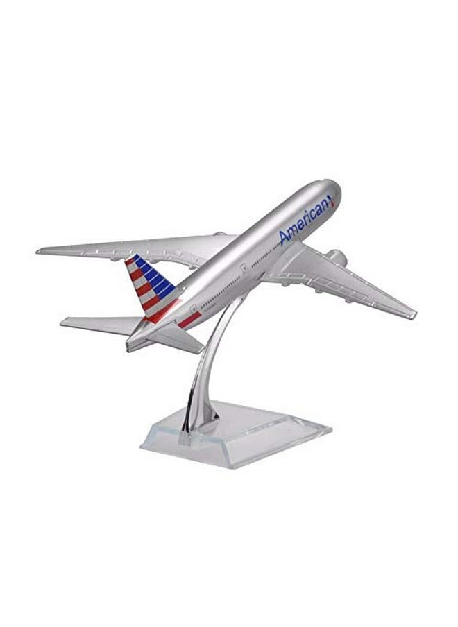 Sage Square Sage Square Highly Detailed Souvenir Model Collection 1:300 American Airlines Boeing 777-223 (Er) Scale Metal Model Aircraft,White  - Image 3