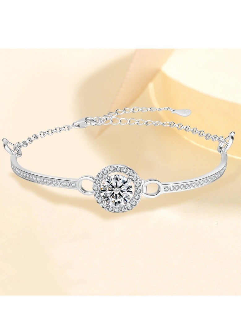 Lvpai Women's Stone Studded Analog Watch With Bracelet Set Lady Watches with Bracelet Set, Analogue Quartz Diamond Watches with Stainless Steel Strap, Lady Rhinestone Wrist Watch  - Image 5