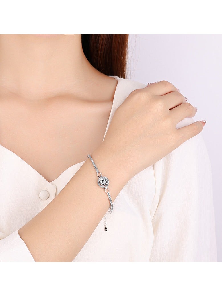 Lvpai Women's Stone Studded Analog Watch With Bracelet Set Lady Watches with Bracelet Set, Analogue Quartz Diamond Watches with Stainless Steel Strap, Lady Rhinestone Wrist Watch  - Image 4
