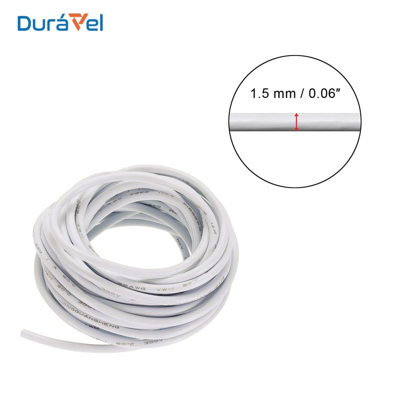 3-Core Electrical Cable, White PVC Insulated Power Wire, Flexible Copper Conductor (3 CORE 30 METER, 1.5MM) - Image 3