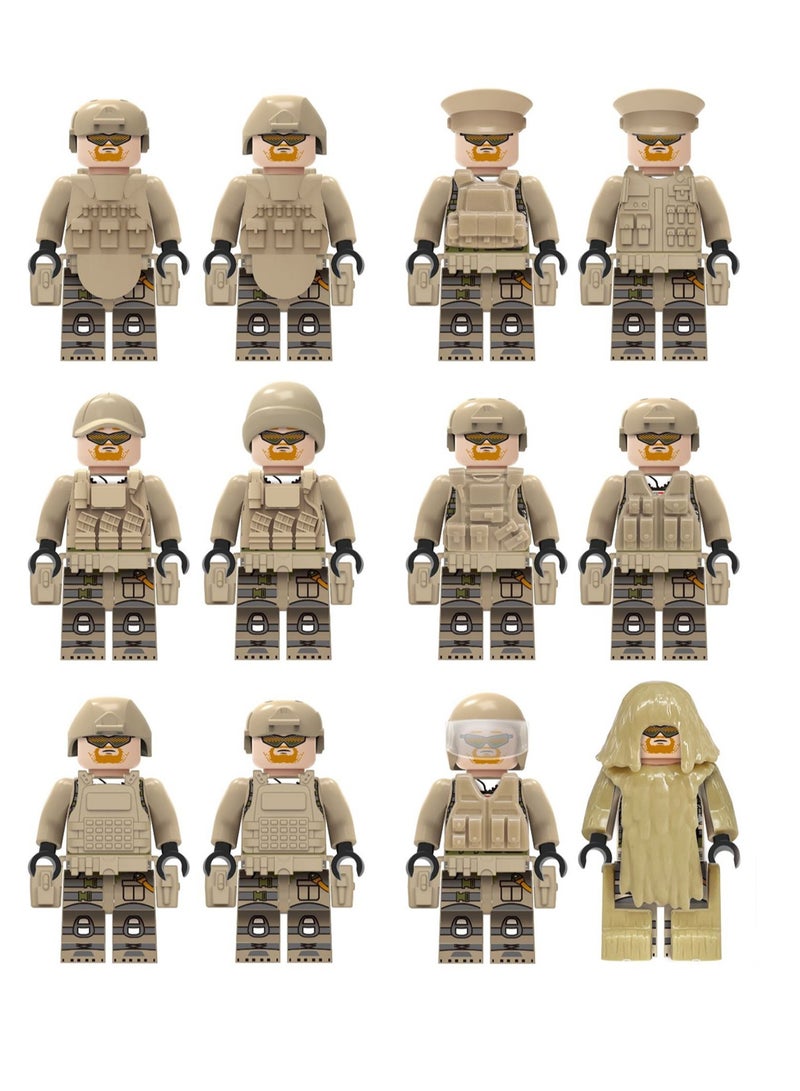 12-Piece Special Forces Series Building Blocks Minifigures Model Toys Suitable For Boys Gifts Bag Pack  - Image 1