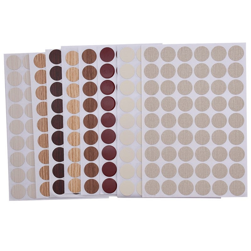 Furniture Sticker Three-In-One Ring Beauty Sticker Wardrobe Door Panel Sealing Screw Eye Gray Beauty Decoration Cover Hole Cover - Image 5