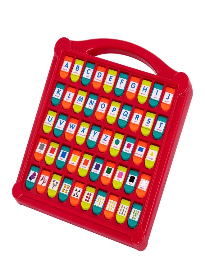 Battat - French Alphabet Toy For Learning - 50 Pop-Up Flaps - Letters, Words, Numbers, Colors, Shapes - Educational Toy For Toddlers, Kids - 3 Years + - Alphabet Cache-Cache - Image 4