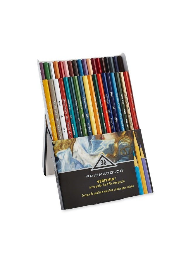 Prismacolor Premier Verithin Colored Pencils, Assorted Colors, 36 Pack Of 1 Box  (2428) - Image 3