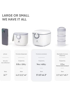 Termichy Termichy Milk-Powder Formula Dispenser Container: 14OZ Baby Formula Storage Container for Travel - Portable Formula Holder 400g  - Image 5