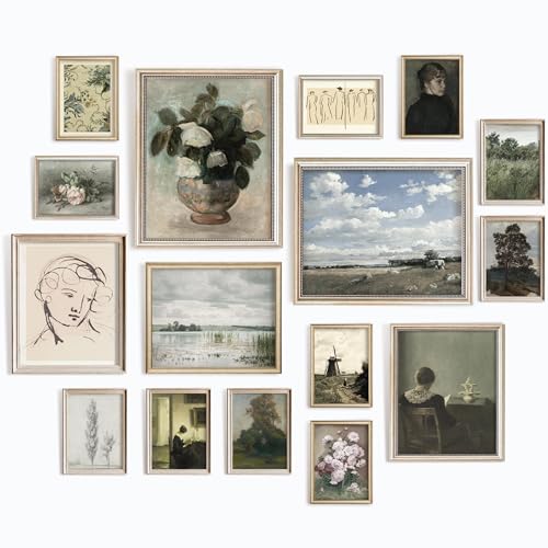 97 Decor LARGE 11x14 Vintage Wall Art Prints Farmhouse French Country Decor For Bedroom Botanical Posters Landscape Paintings Gallery Wall Prints For Home Unframed - Image 1