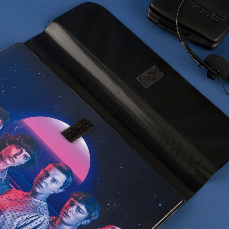 Mead Trapper Keeper Binder, Stranger Things, 1 Inch Binder with Folders and Pockets, Holds 8-1/2" x 11" Paper, Neon (261138G-25) - Image 3