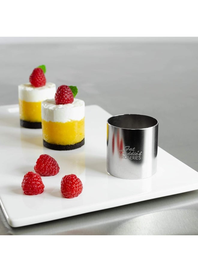Fat Daddio's Stainless Steel Round, 2 X 2 Inch Cake And Pastry Ring, Silver  - Image 3