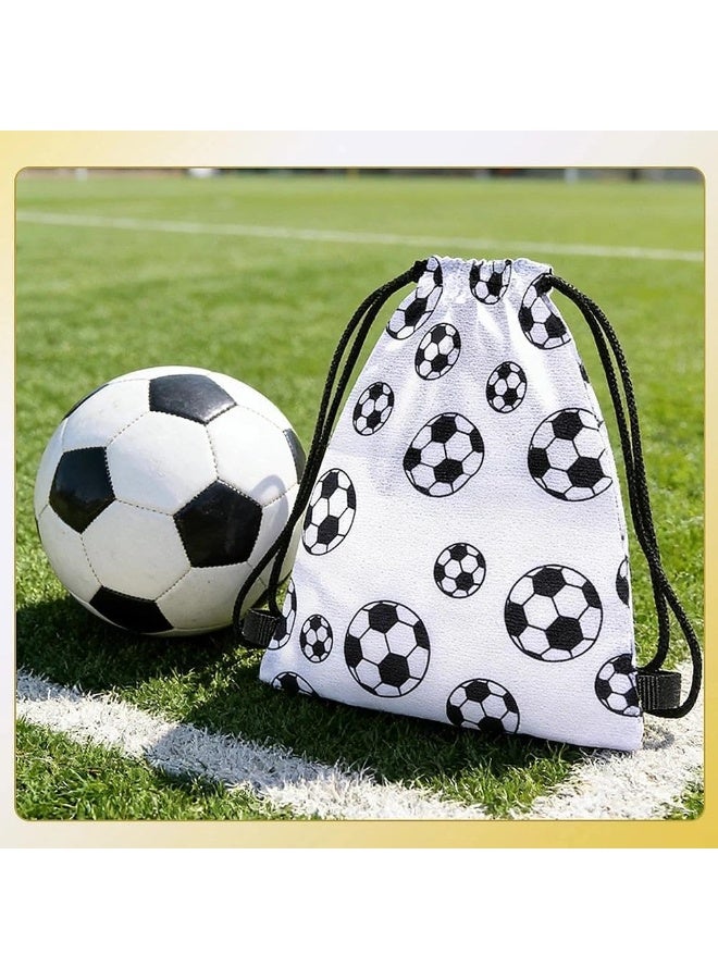 25*30cm Soccer Drawstring Backpack for Gym Sports Game Day Travel Team Party Favors White Sports Cinch Sack Gym Bag String Backpack for Men Son Friend Birthday Gifts - Image 4