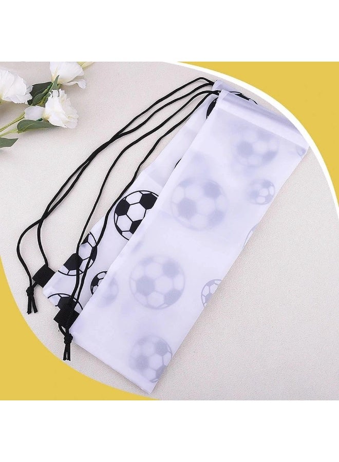 25*30cm Soccer Drawstring Backpack for Gym Sports Game Day Travel Team Party Favors White Sports Cinch Sack Gym Bag String Backpack for Men Son Friend Birthday Gifts - Image 2