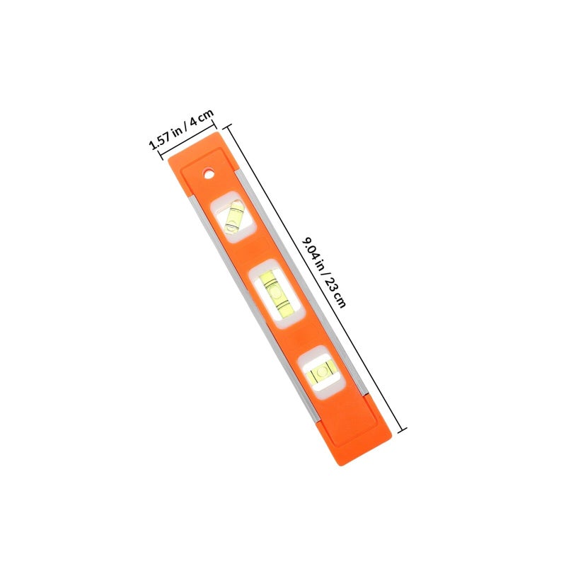 Aluminum Alloy Spirit Level Ruler High Precision 45 90 180 Degree Bubble Vials - Image 3