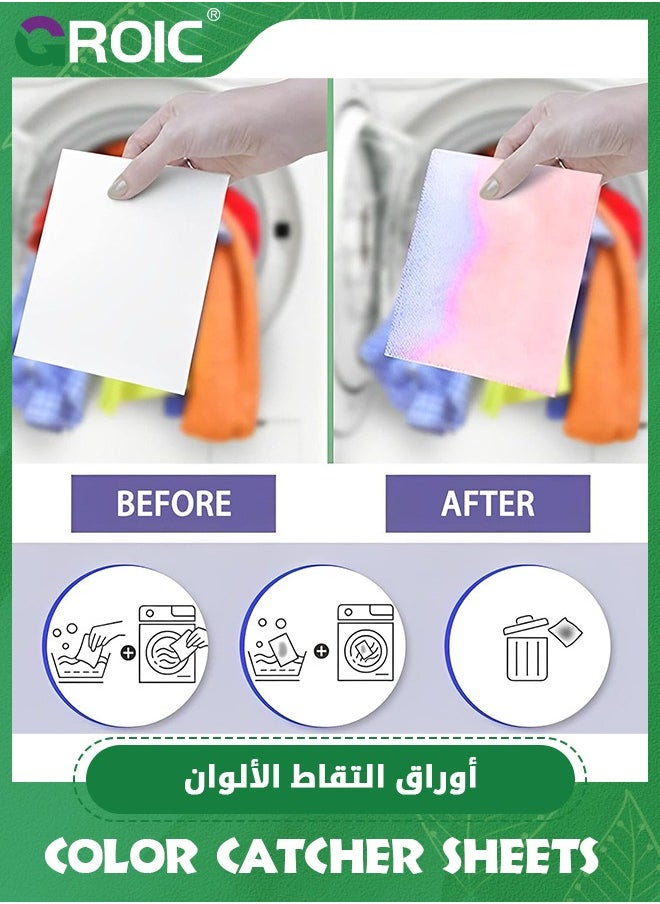 Color Catcher Sheets for Laundry, 50 Count Color Keeper Sheets, Dye Absorber to Maintain Clothes Original Colors