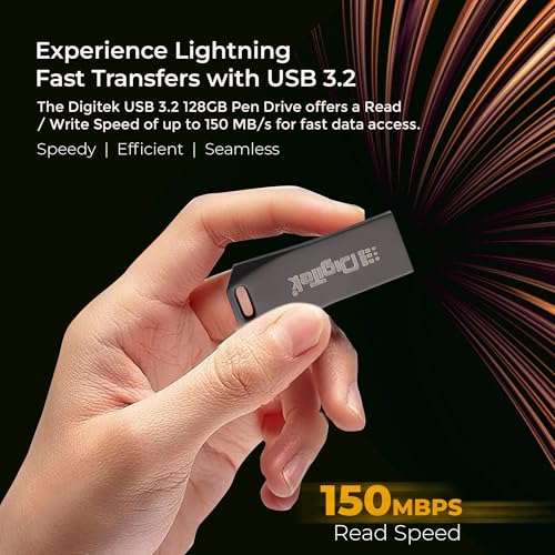 Digitek (Dud 128G V3.2) USB 3.2 Flash Drive, 128GB Storage, High Speed Read & Write, Pen Drive, Magnetic, X-Ray & Temperature Resistant | Compatible with Windows & Mac OS - Image 4