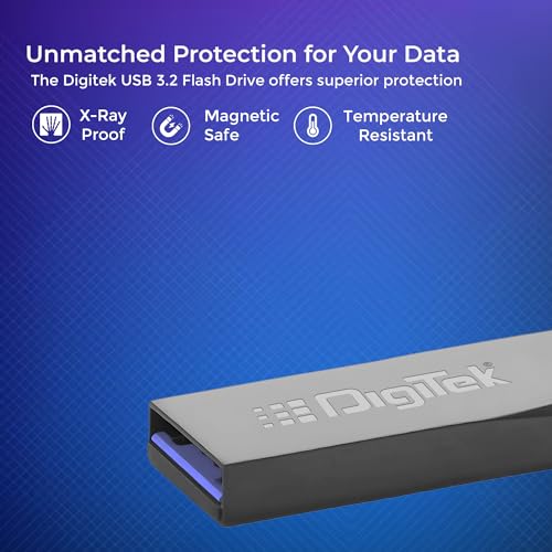 Digitek (Dud 128G V3.2) USB 3.2 Flash Drive, 128GB Storage, High Speed Read & Write, Pen Drive, Magnetic, X-Ray & Temperature Resistant | Compatible with Windows & Mac OS - Image 5
