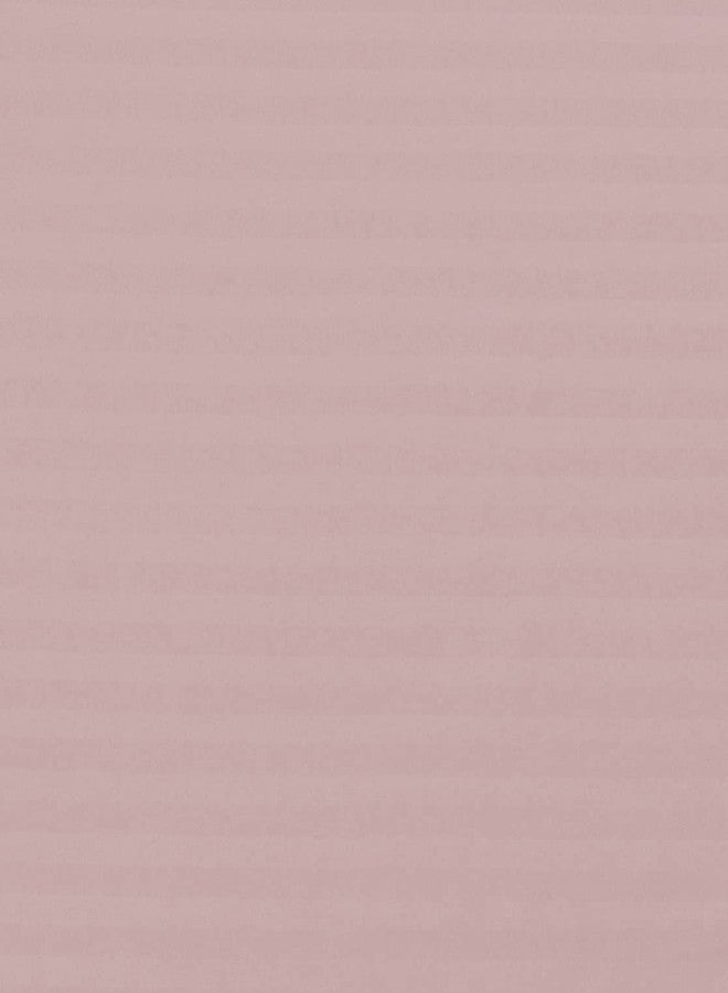Texlux ملاءة سرير قطنية مخططة عالية الجودة من تيكسلوكس، مع غطاء وسادة قطني واحد، مقاس مفرد (36 × 75 بوصة)، (190.5 × 91.44 سم)، لون وردي - Image 2