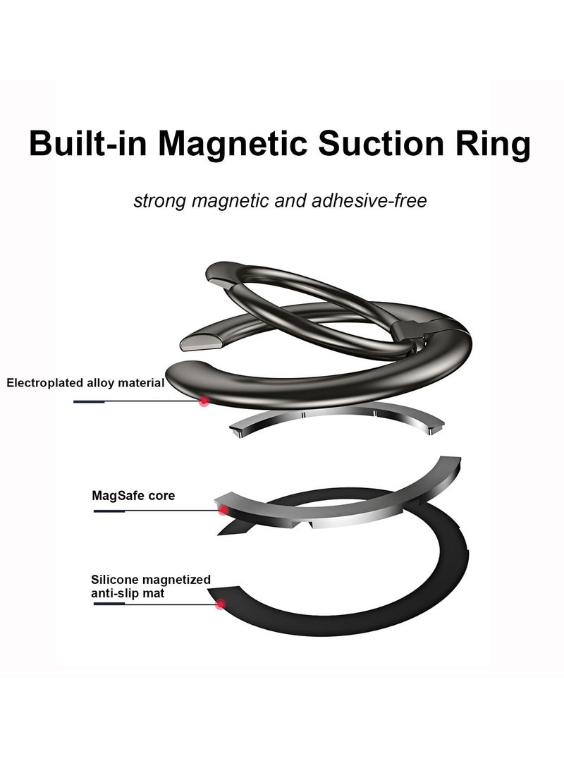 KASTWAVE - Magnetic Phone Ring Holder for Magnetic, Magnet Finger Ring Grip Stand Holder, Compatible with iPhone 15 14 Plus 13 12, Pro, Pro Max, Android,Samsung, Mag Safe Accessories - Image 1
